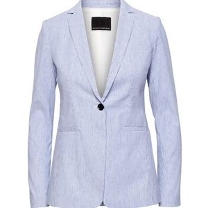 Banana Republic Long and Lean Linen-Cotton blazer